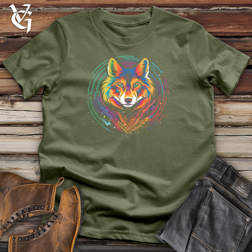 Viking Goods Cosmic Fox Vibrance Softstyle Tee Military Green / L