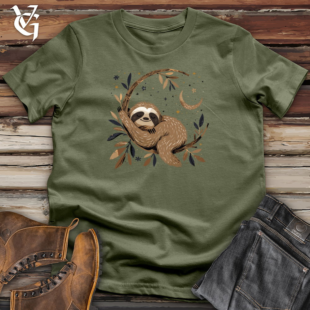 Viking Goods Cosmic Sloth Dreams Softstyle Tee Military Green / L