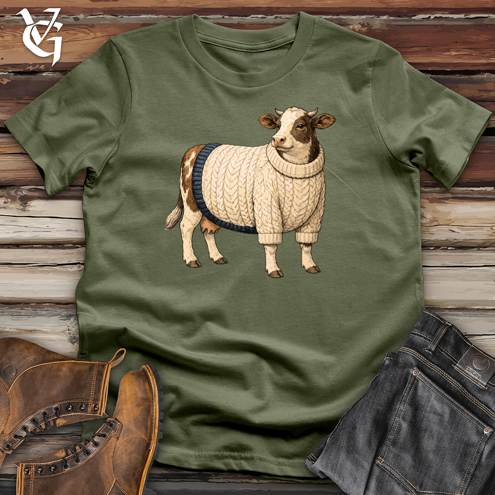 Viking Goods Cozy Cow Tee Military Green / L