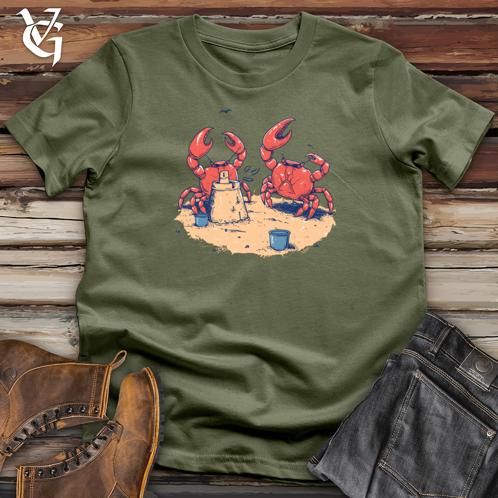 Viking Goods Crab Beach Engineers Softstyle Tee Military Green / L