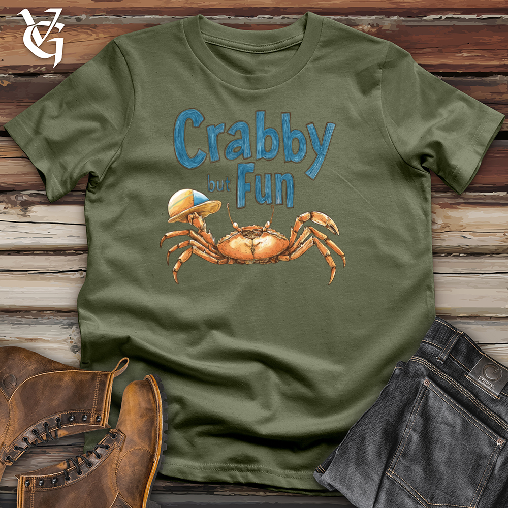 Viking Goods Crabby But Fun Softstyle Tee Military Green / L