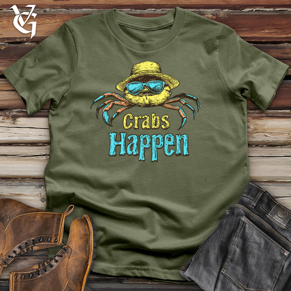 Viking Goods Crabs Happen Softstyle Tee Military Green / L