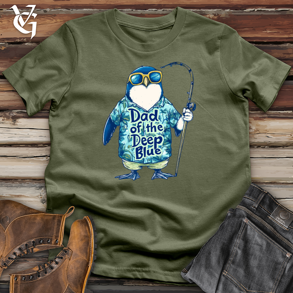 Viking Goods Dad Of The Deep Blue Softstyle Tee Military Green / L
