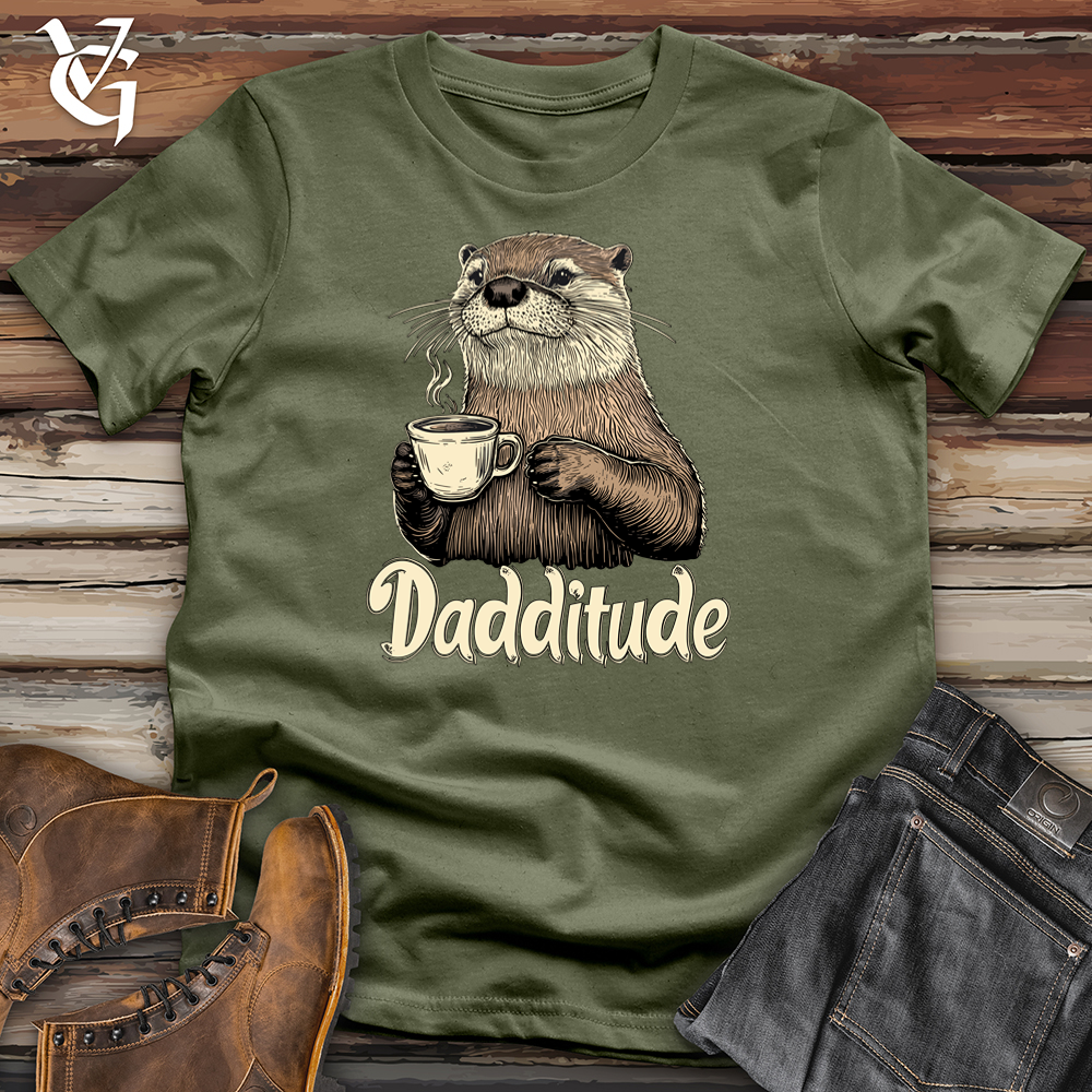 Viking Goods Dadditude Otter Softstyle Tee Military Green / L