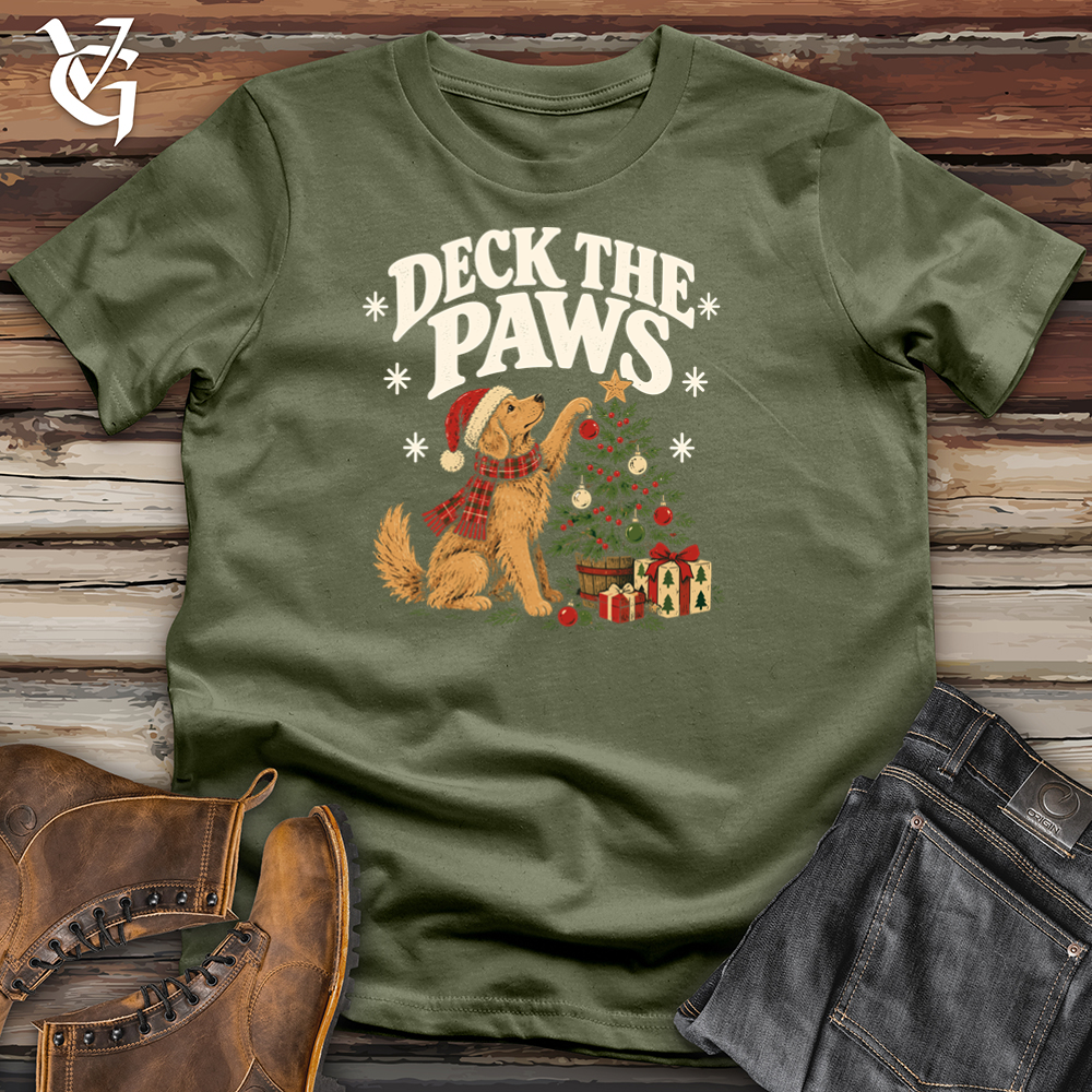 Viking Goods Deck the Paws Tee Military Green / L