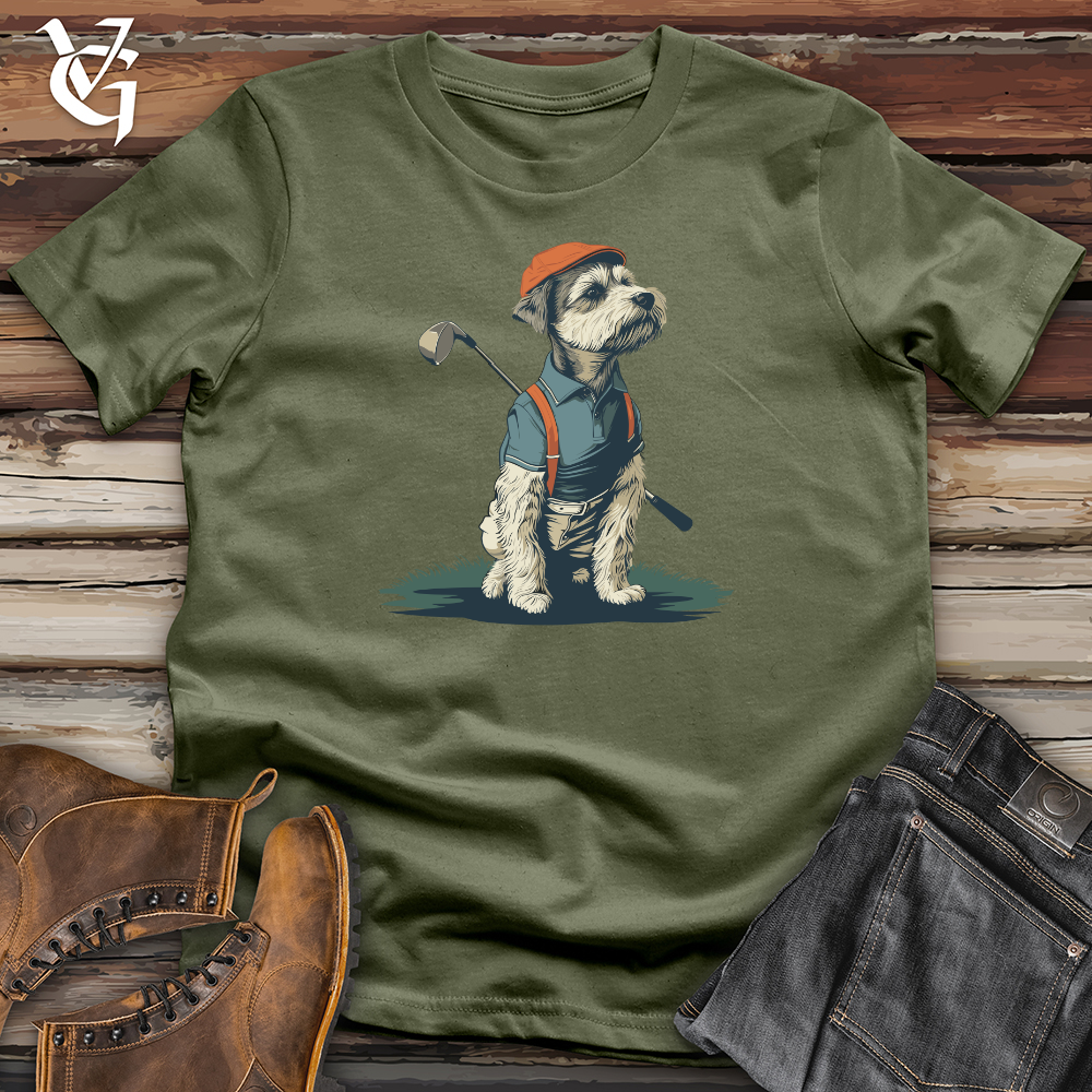 Viking Goods Dog Golf Ace Softstyle Tee Military Green / L