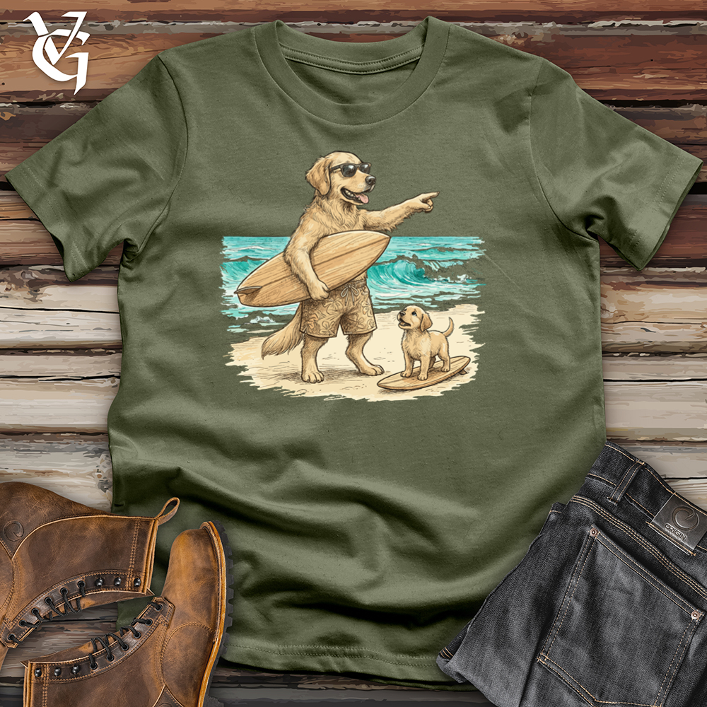 Viking Goods Dog Surf Instructor Tee Military Green / L