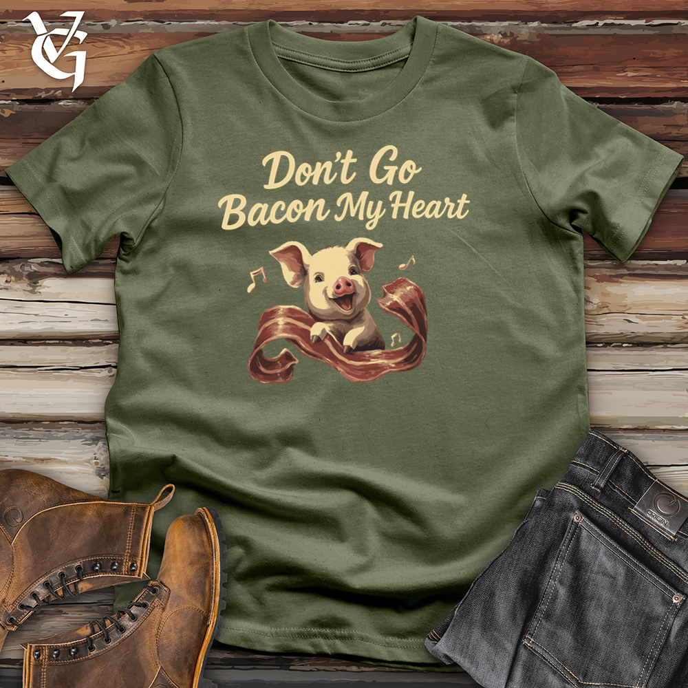 Viking Goods Don't Go Bacon My Heart Pig Softstyle Tee Military Green / L