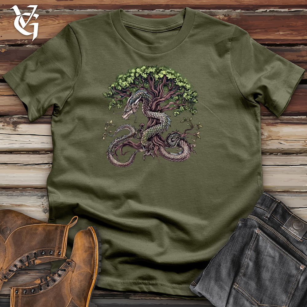 Viking Goods Dragon Arbor Embrace Cotton Tee Black / L