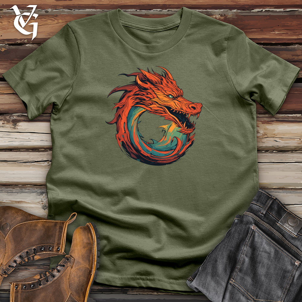 Viking Goods Dragon Whirlwind Fury Softstyle Tee Military Green / L