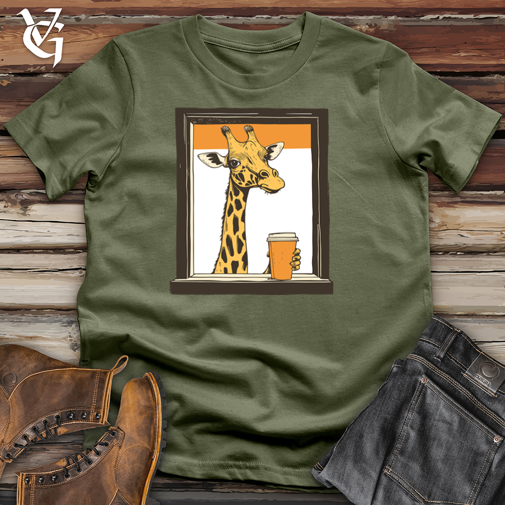 Viking Goods Drive Thru Giraffe Softstyle Tee Military Green / L