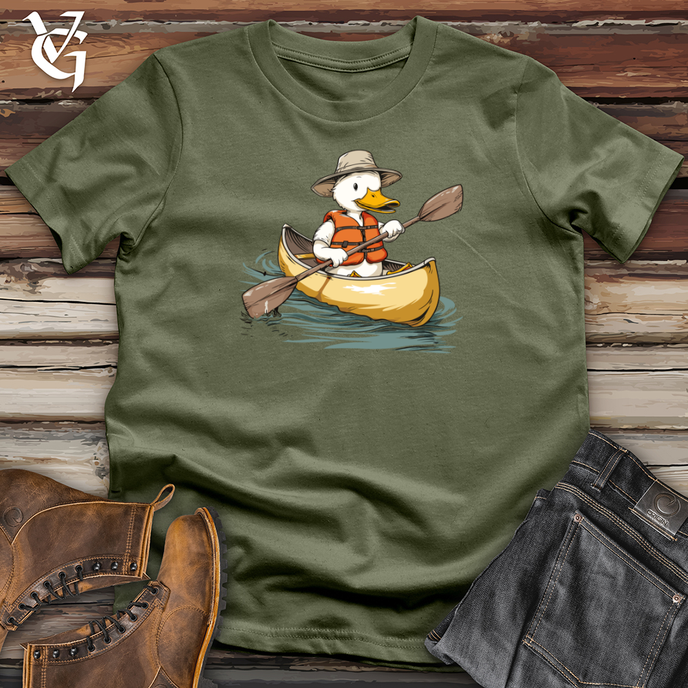 Viking Goods Duck Canoe Adventure Softstyle Tee Military Green / L