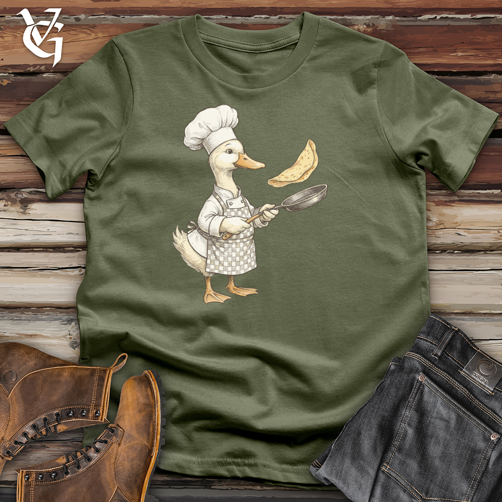 Viking Goods Duck Chef Flipper Tee Military Green / L