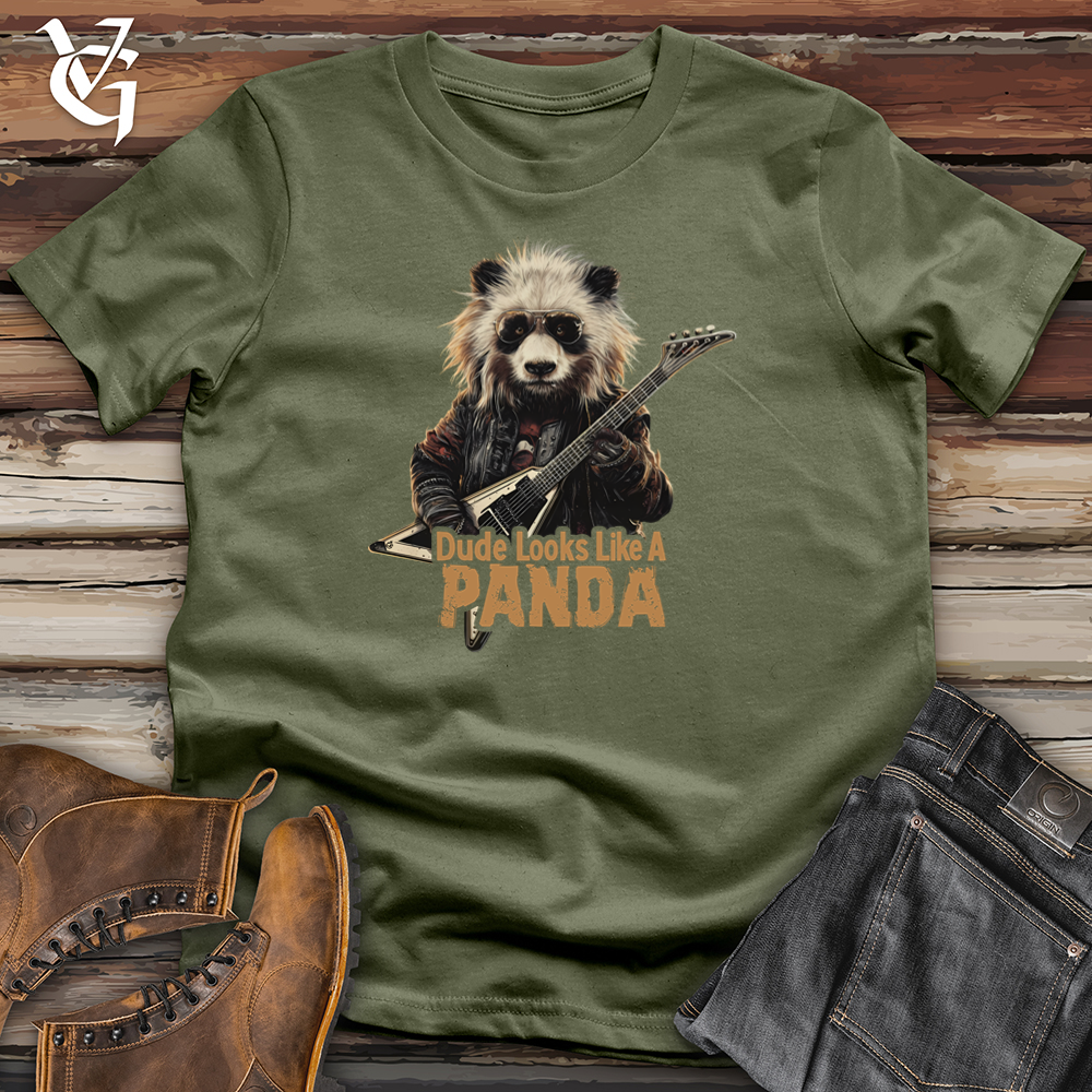 Viking Goods Dude Looks Like A Panda Softstyle Tee Military Green / L