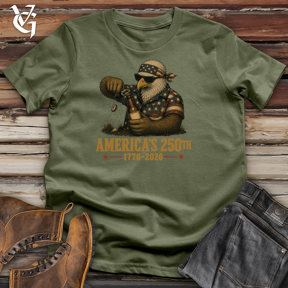 Viking Goods Eagle Cracking One Softstyle Tee Military Green / L