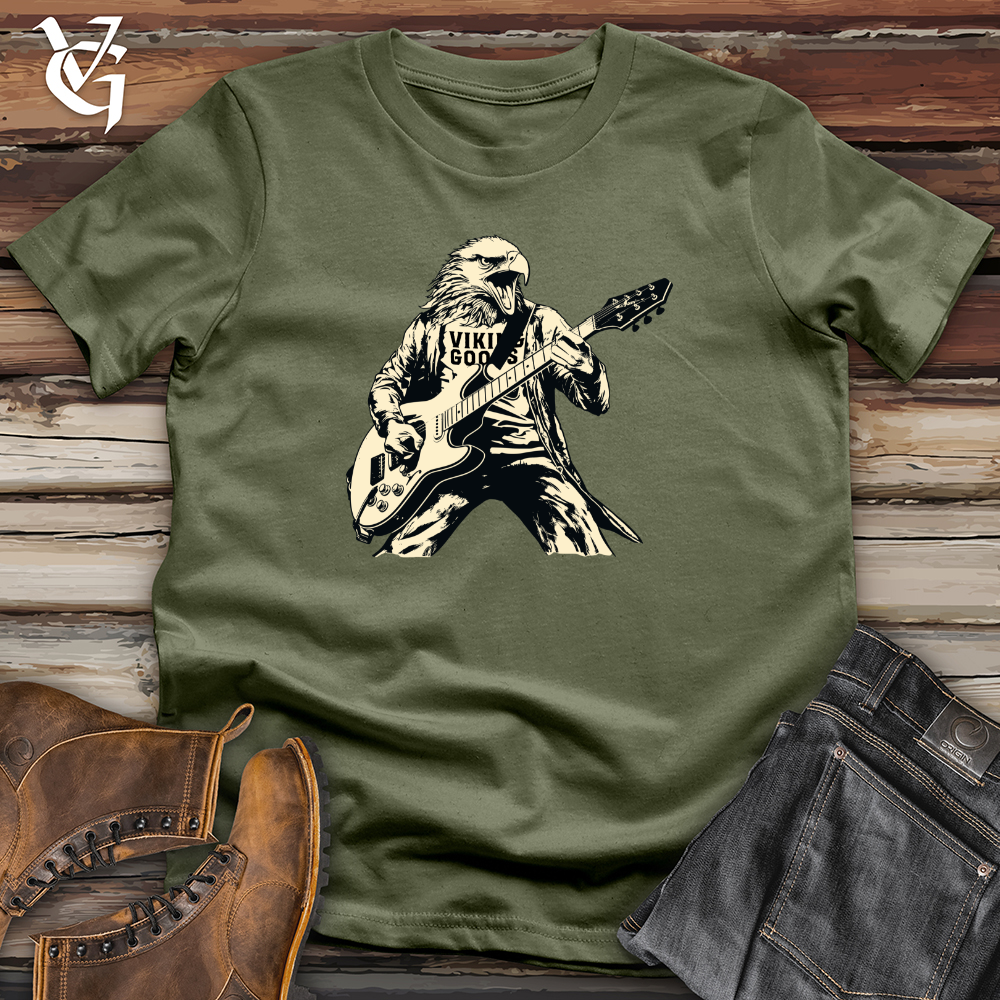 Viking Goods Eagle Rockstar Solo Softstyle Tee Military Green / L