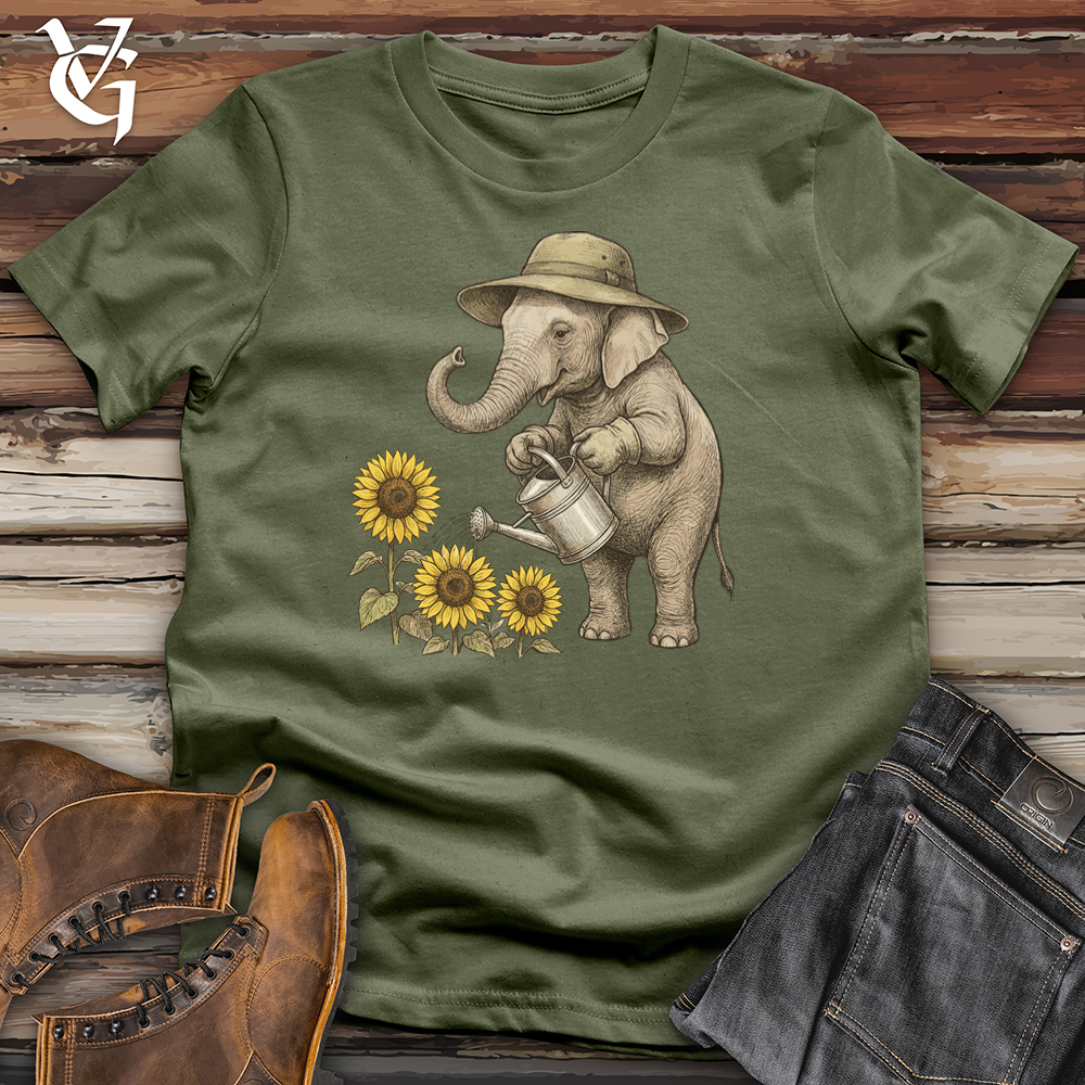 Viking Goods Elephant Gardener Tee Military Green / L
