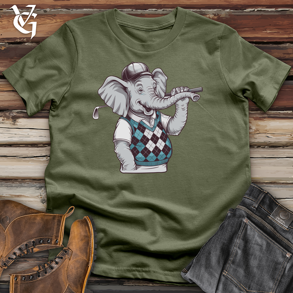 Viking Goods Elephant Golf Softstyle Tee Military Green / L
