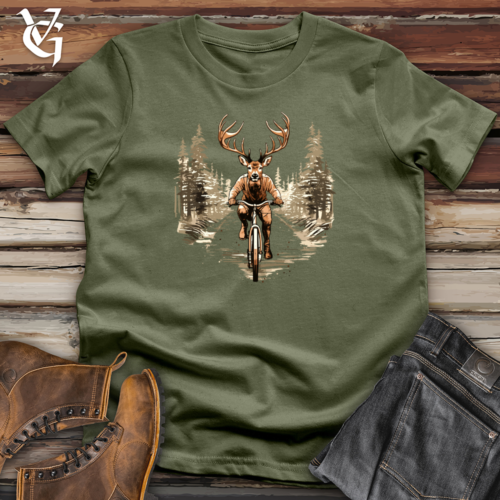 Viking Goods Elk Wilderness Cycle Softstyle Tee Military Green / L