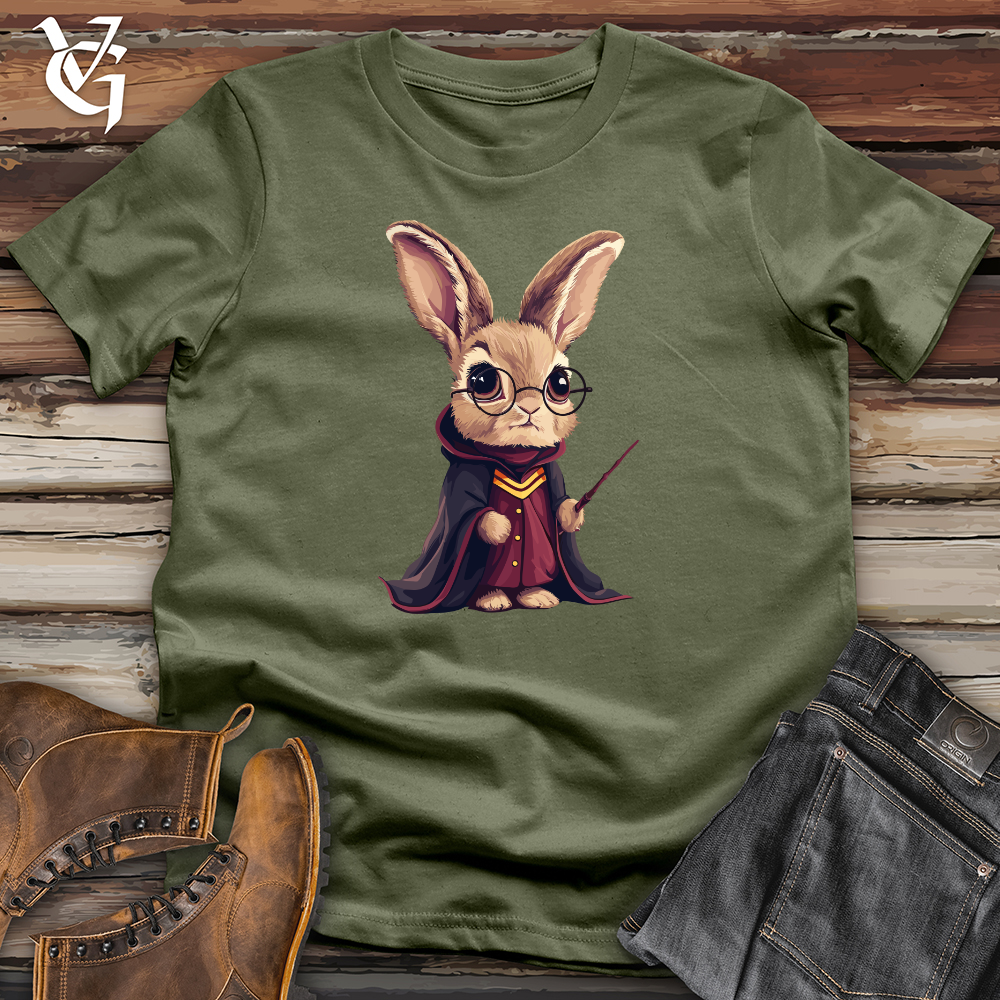 Viking Goods Enchanted Bunny Mage Softstyle Tee Military Green / L