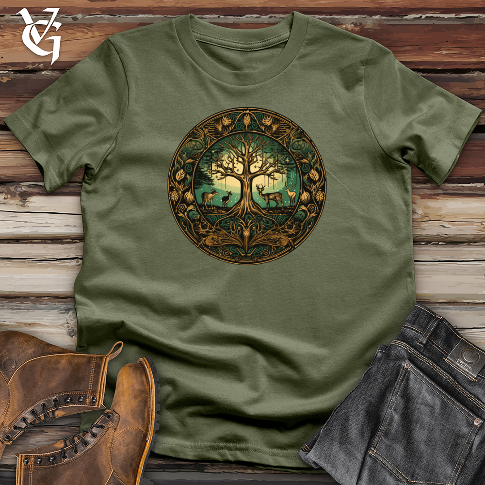 Viking Goods Enchanted Forest Cycle Softstyle Tee Military Green / L