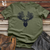 Viking Goods Enchanted Forest Stag Softstyle Tee Military Green / L