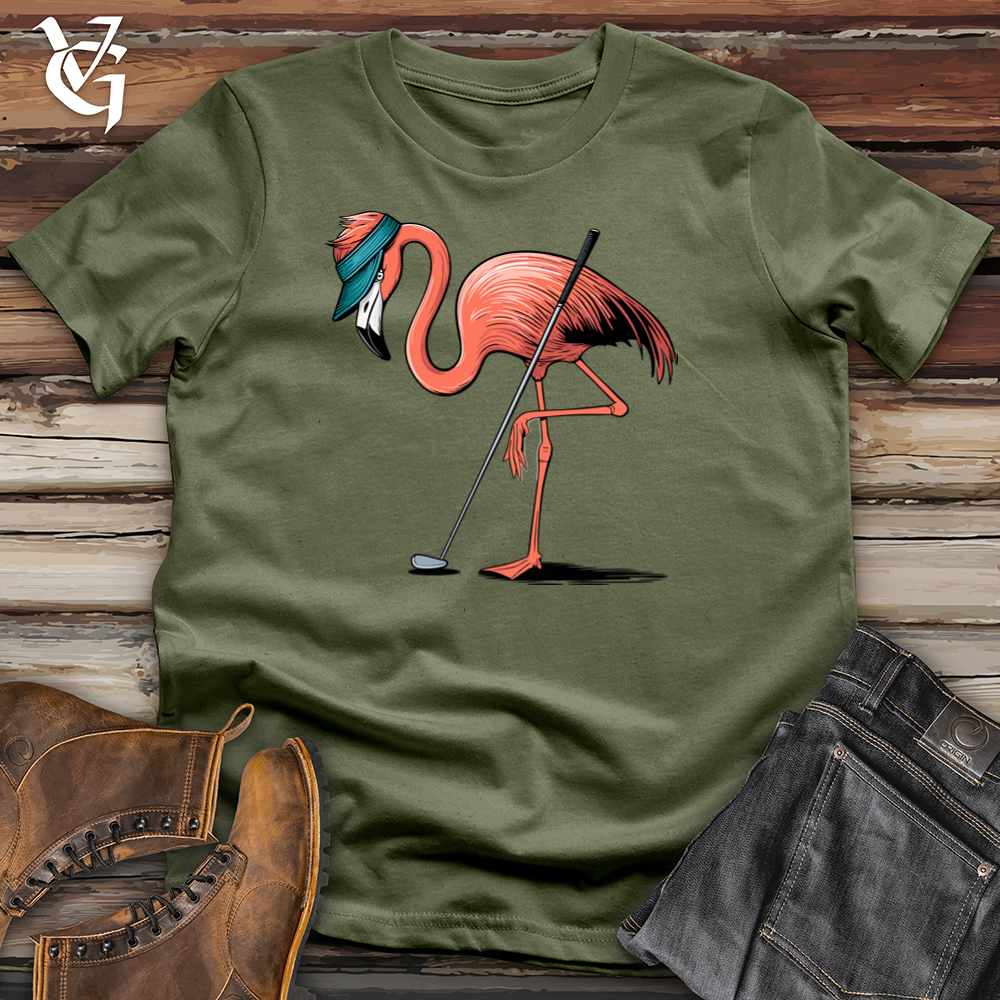 Viking Goods Flamingo Putt Softstyle Tee Military Green / L