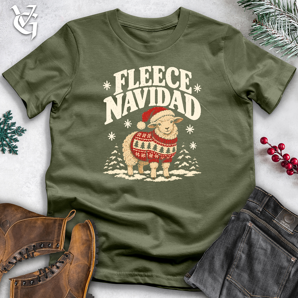 Viking Goods Fleece Navidad Softstyle Tee Military Green / L
