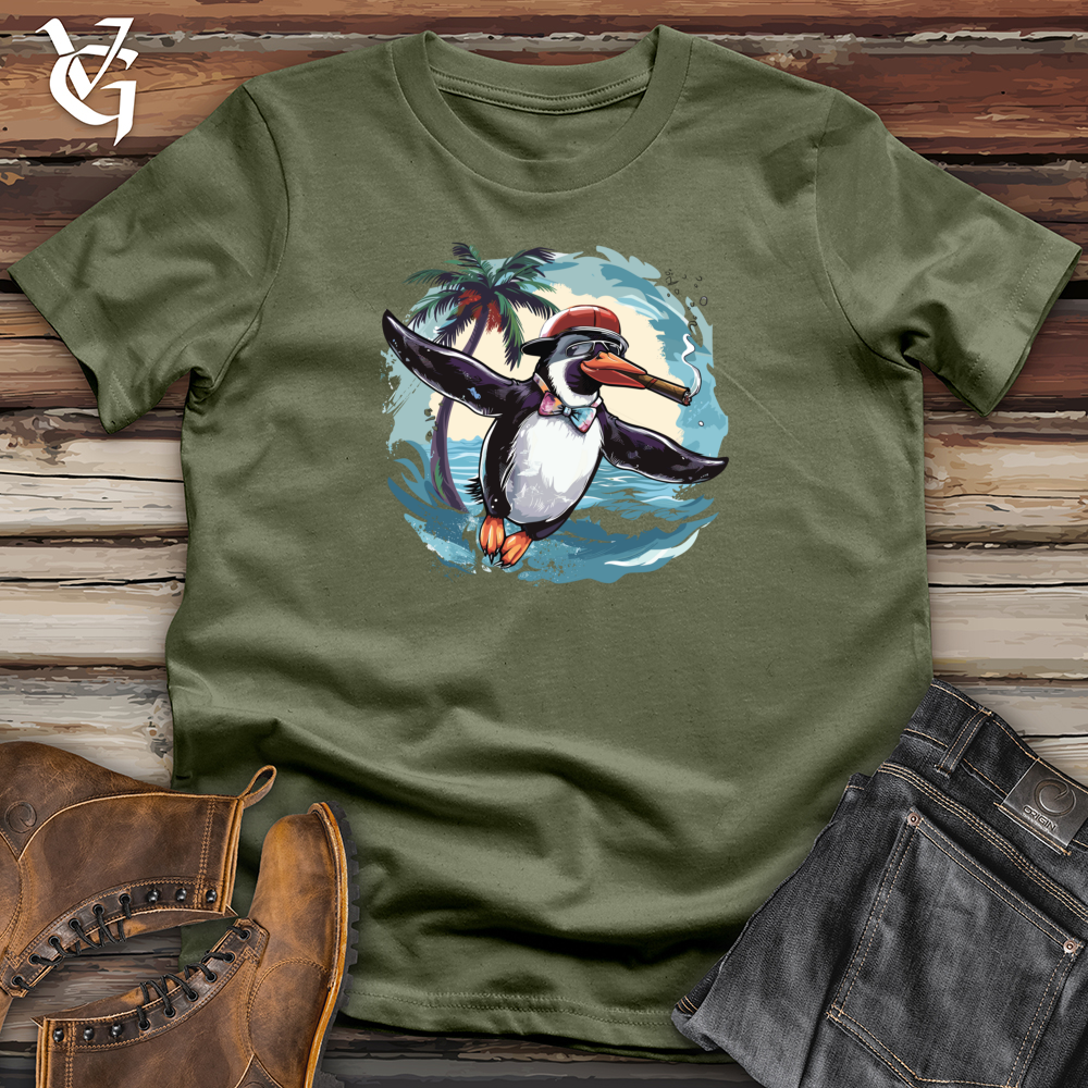 Viking Goods Flying Penguin Swag Softstyle Tee Military Green / L