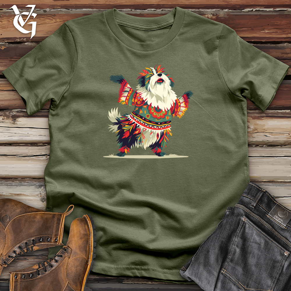 Viking Goods Folk Dance Dog Softstyle Tee Military Green / L