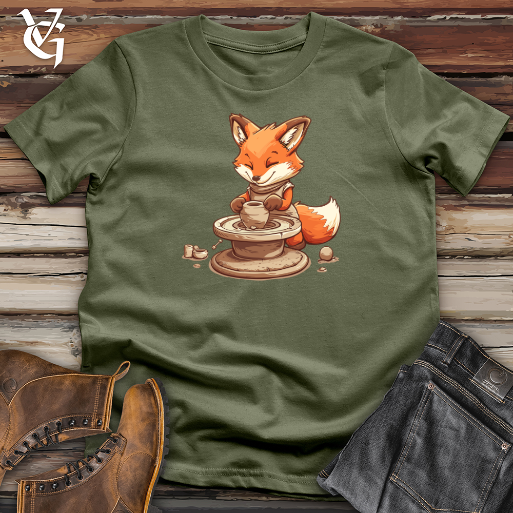 Viking Goods Fox Potter Craft Softstyle Tee Military Green / L