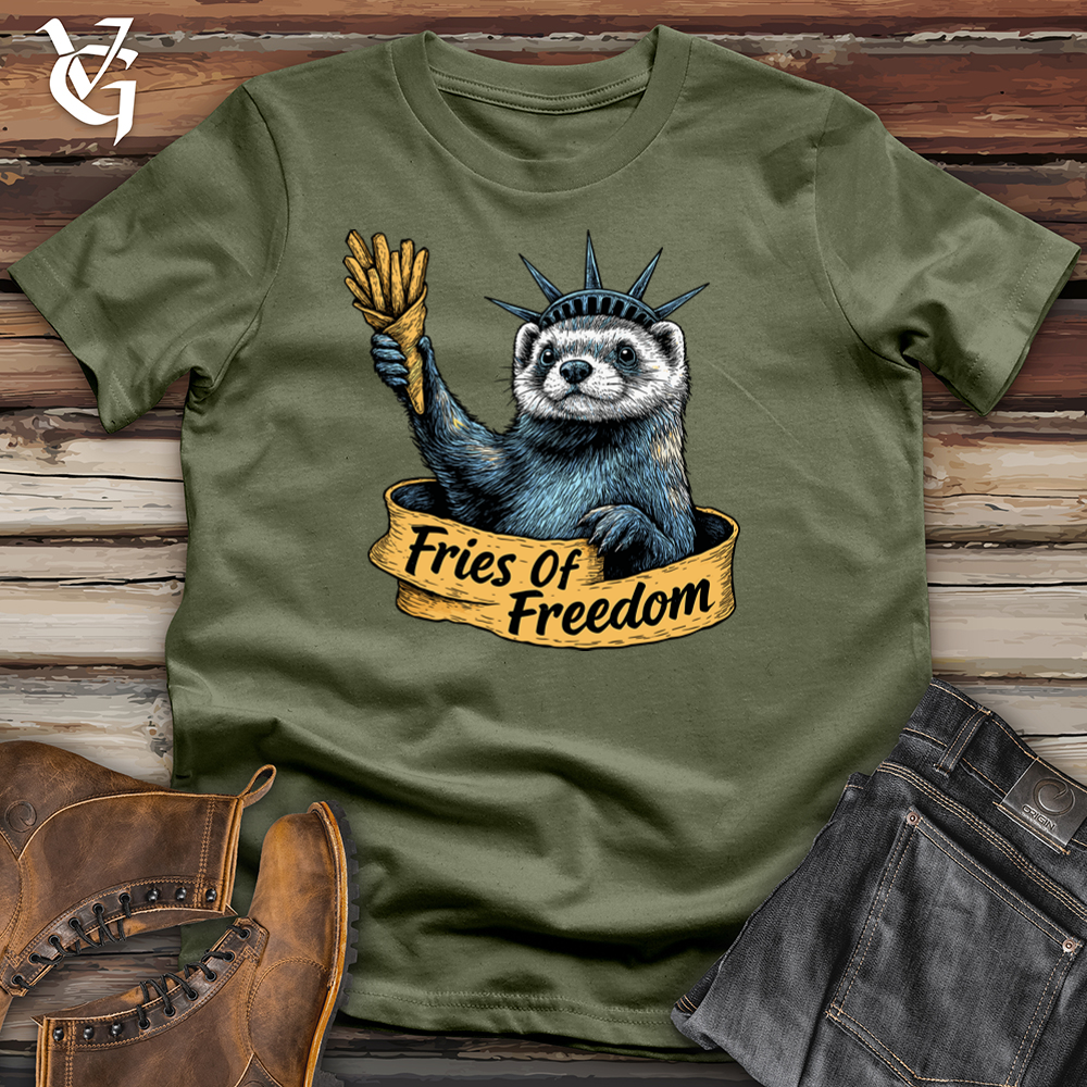 Viking Goods Fries of Freedom Softstyle Tee Military Green / L