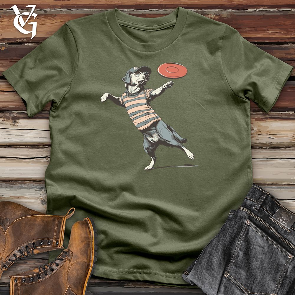 Viking Goods Frisbee Dog Softstyle Tee Military Green / L
