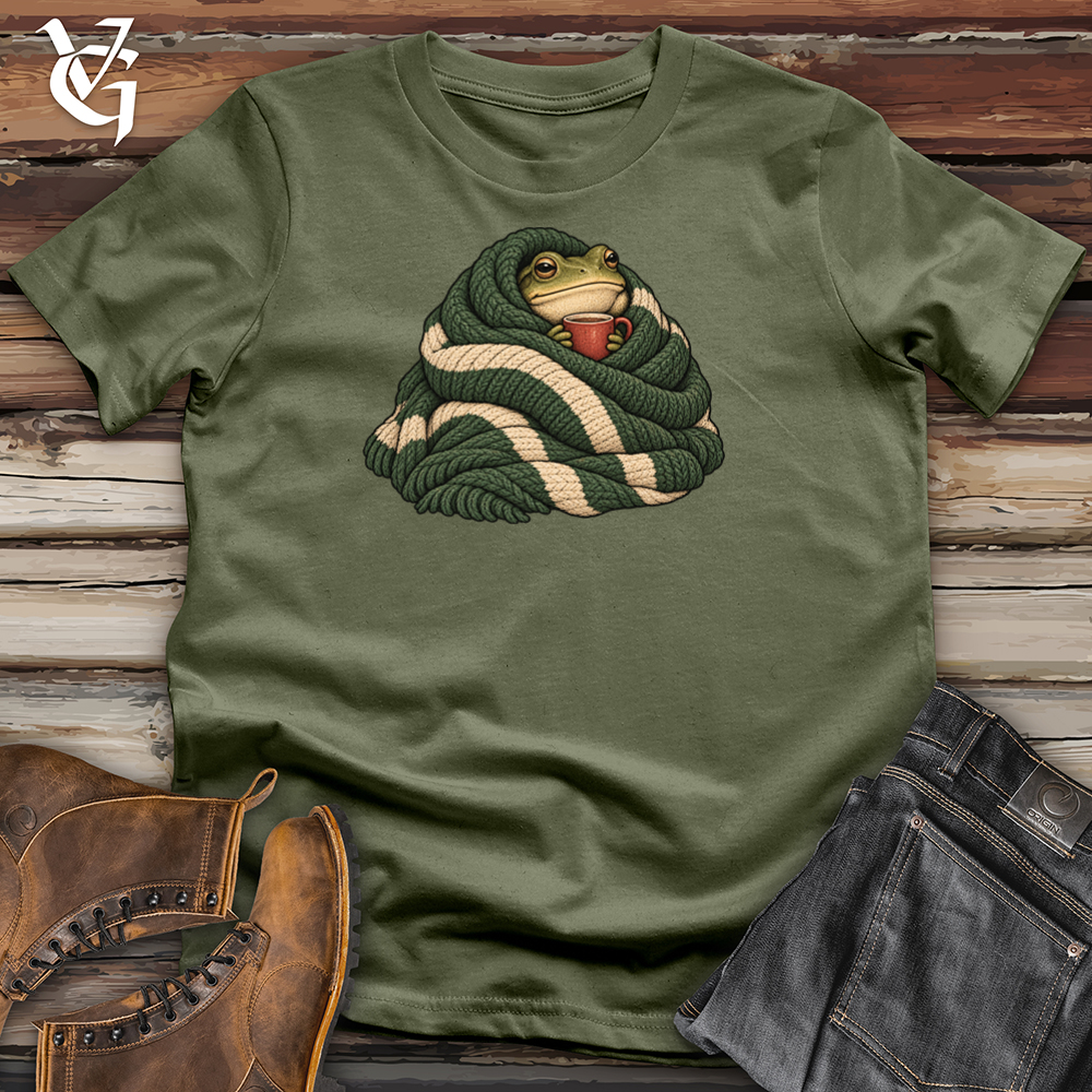 Viking Goods Frog Cozy Blanket Tee Military Green / L