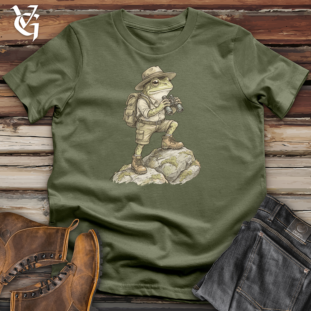Viking Goods Frog Hiker Binoculars Tee Military Green / L