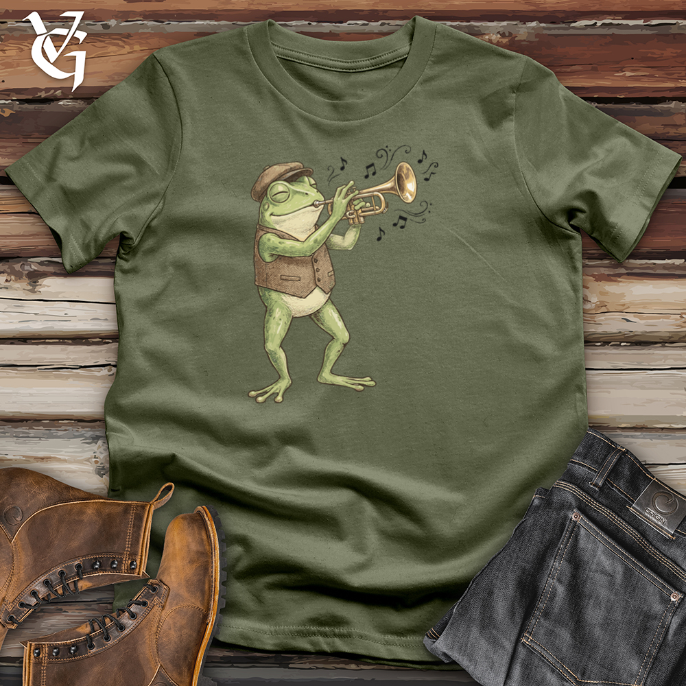 Viking Goods Frog Jazz Trumpet Tee Military Green / L