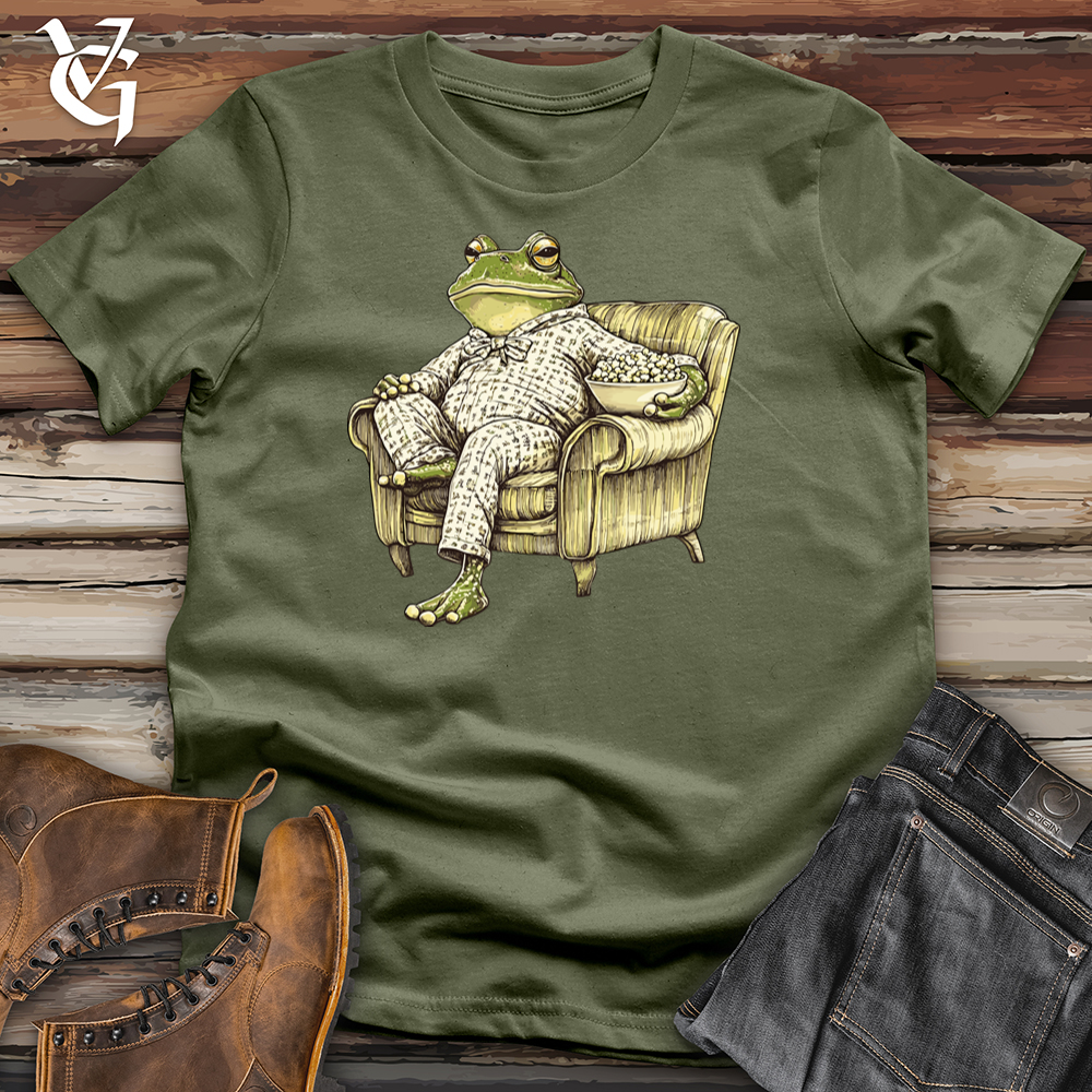 Viking Goods Frog Movie Time Softstyle Tee Military Green / L
