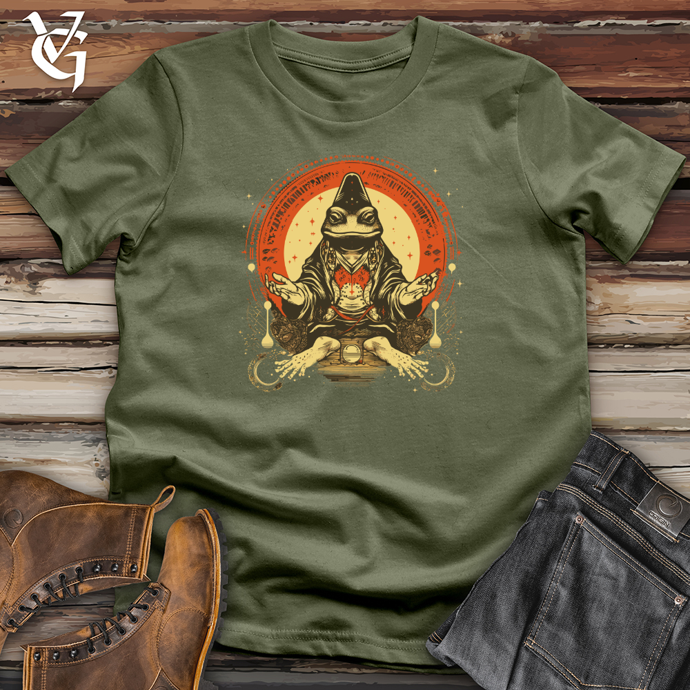 Viking Goods Frog Mystical Meditation Softstyle Tee Military Green / L