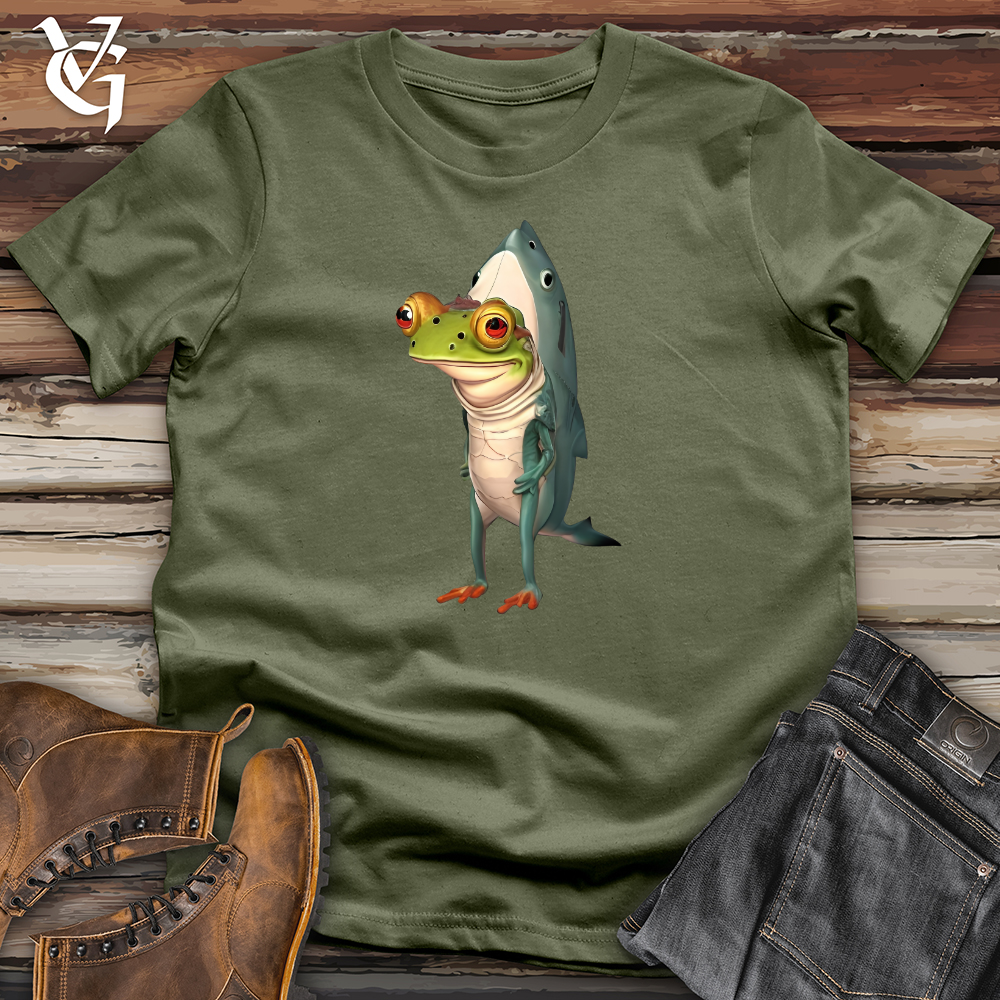 Viking Goods Frog Shark Softstyle Tee Military Green / L