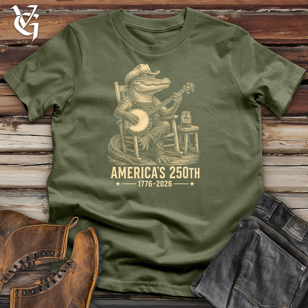 Viking Goods Gator Banjo Softstyle Tee Military Green / L