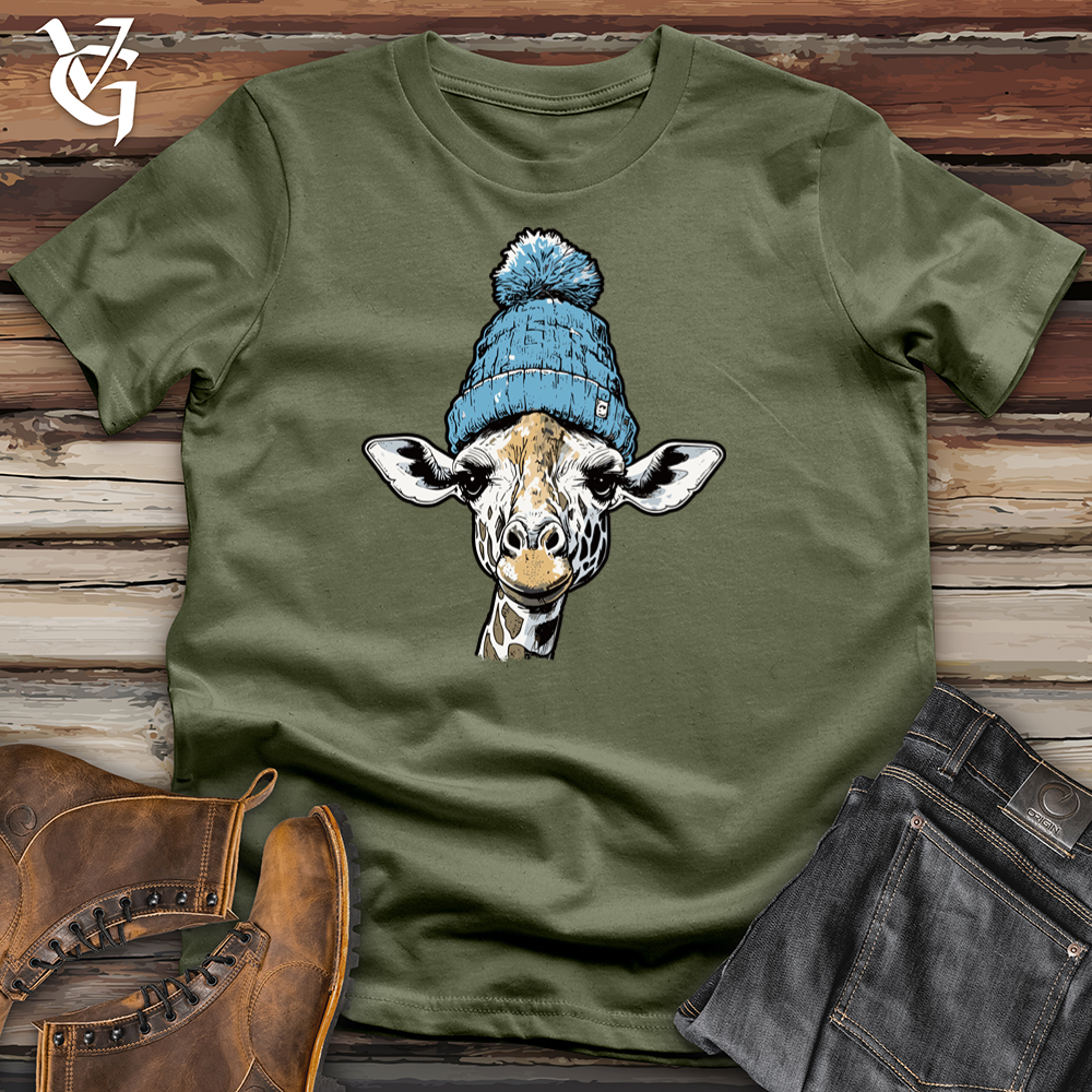 Viking Goods Giraffe Beanie Tee Military Green / L