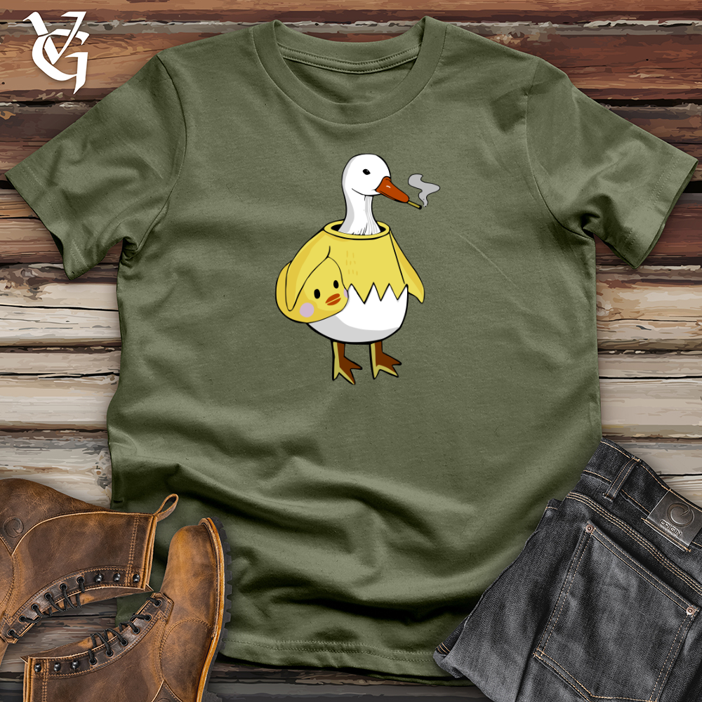 Viking Goods Goose Smoke Break Softstyle Tee Military Green / L
