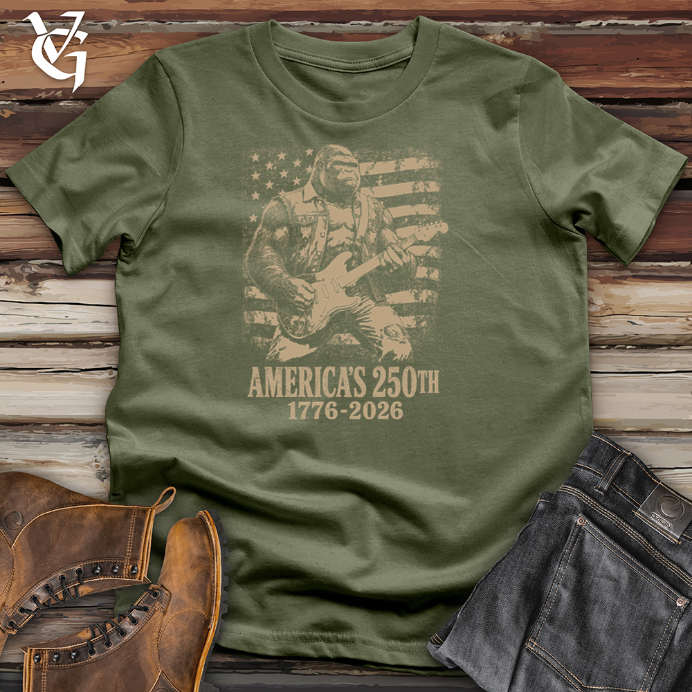 Viking Goods Gorilla American Guitar Softstyle Tee Military Green / L