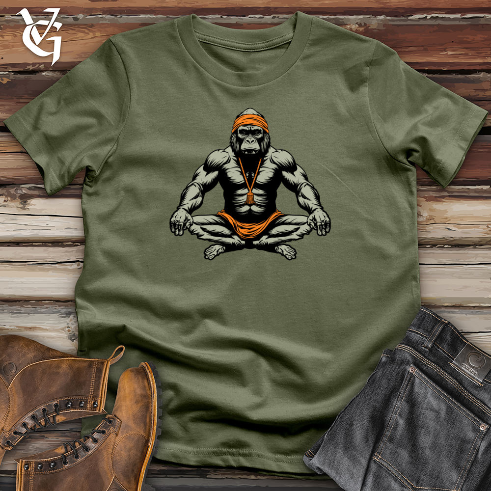 Viking Goods Gorilla Zen Master Softstyle Tee Military Green / L