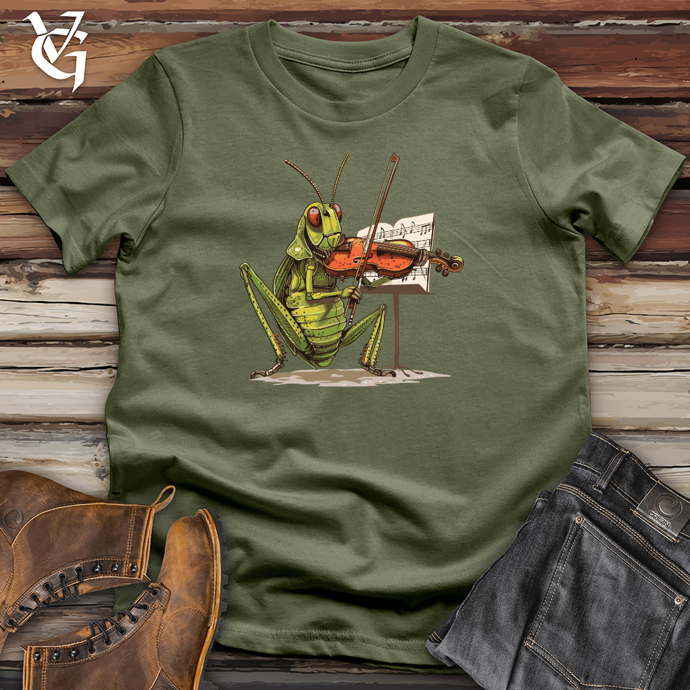 Viking Goods Grasshopper Violin Virtuoso Softstyle Tee Military Green / L