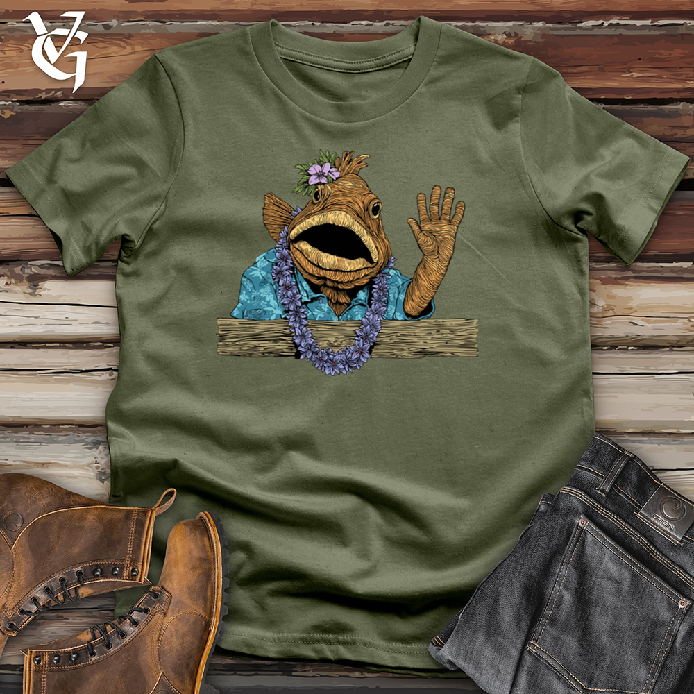 Viking Goods Grouper Greeter Softstyle Tee Military Green / L