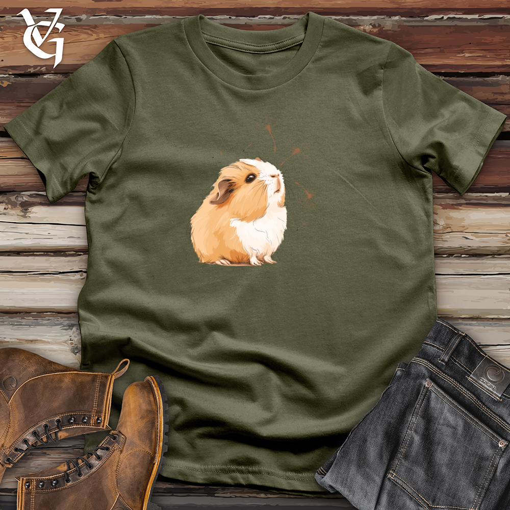 Viking Goods Guinea Pig Whimsy Cotton Tee Military Green / L