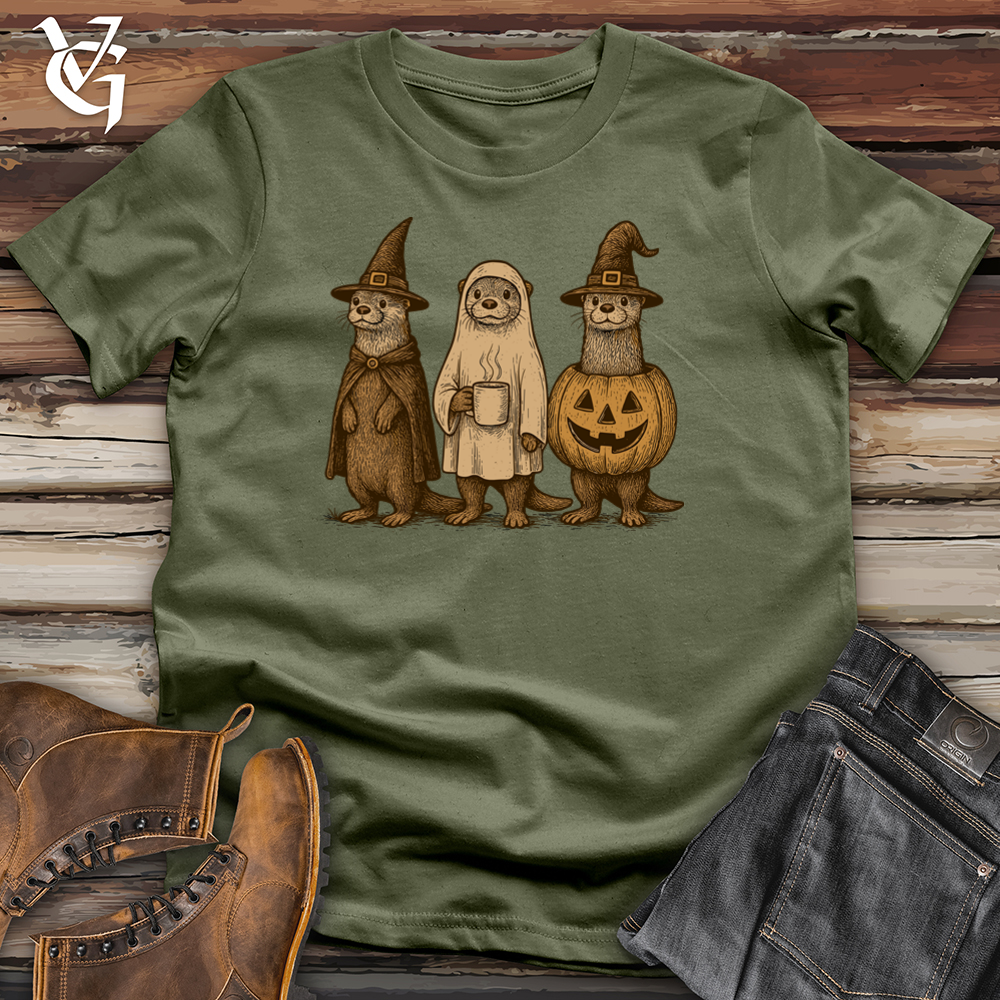Viking Goods Halloween Otter Squad Softstyle Tee Military Green / L