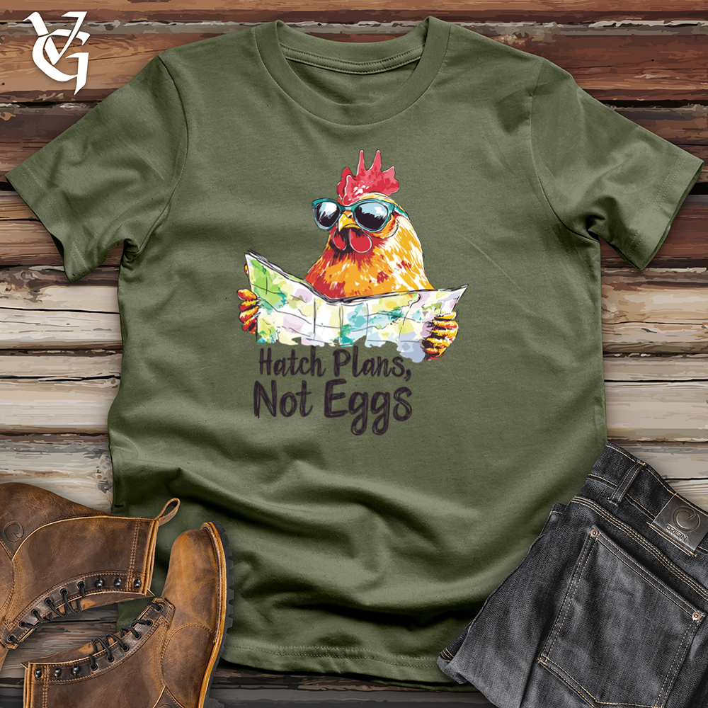 Viking Goods Hatch Plans Not Eggs Softstyle Tee Military Green / L