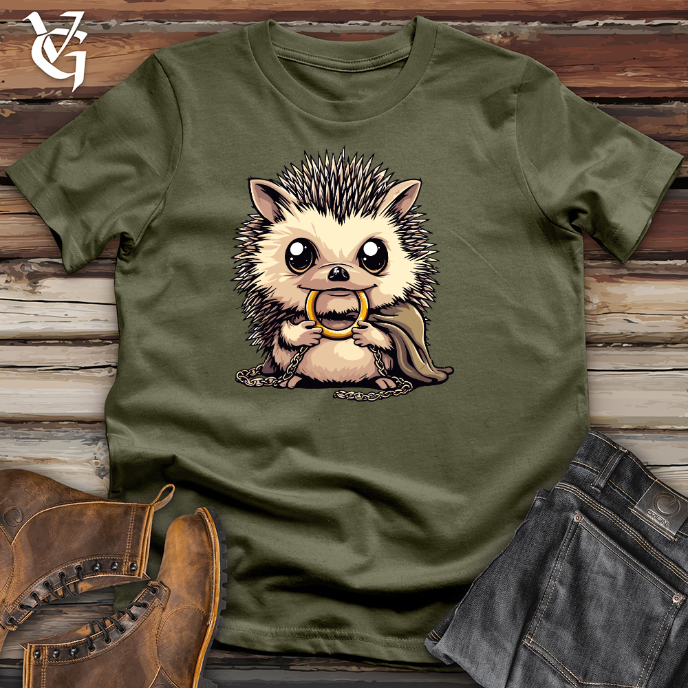 Viking Goods Hedgehog Ring Of Power Cotton Tee Military Green / L